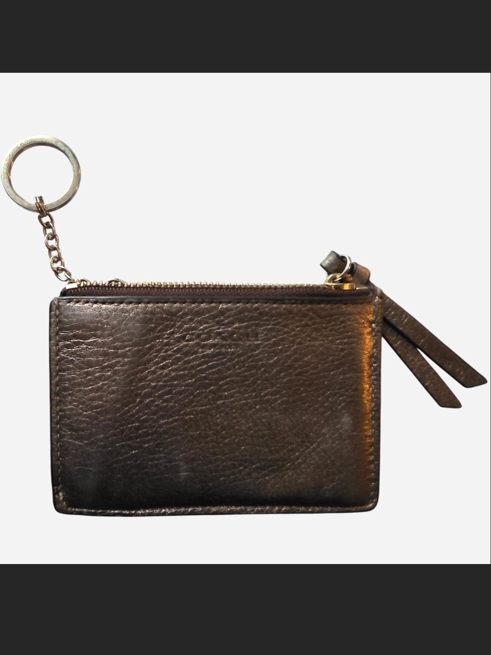 COACH Metallic Mini Skinny Card Vase